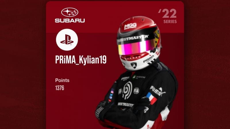 PRiMA_Kylian19, nouvelle recrue Subaru, remporte la Saison 1, la première disputée dans Gran Turismo 7 ! - Rapport de course - Gran Turismo 7 - gran-turismo.com