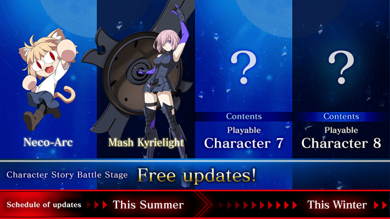 Melty Blood Type Lumina - 2 combattants gratuits en approche