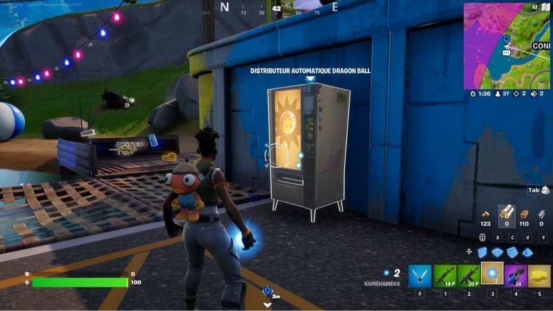 Distributeur automatique Dragon Ball dans Fortnite, où les trouver ?