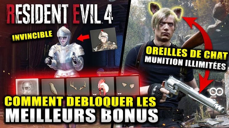 Resident Evil 4 : Tous les BONUS INCROYABLES (Munitions Infinies, Ashley INVINCIBLE, ...) 🔥