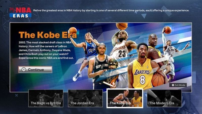 NBA 2K23 : plusieurs ères pour réécrire l'histoire de la Ligue