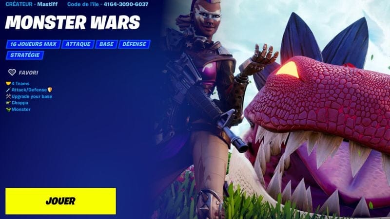 Code Map Guerre des Monstres sur Fortnite : comment accéder à la carte des défis Jouez à votre façon