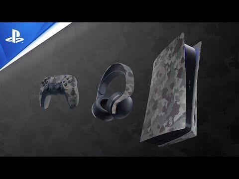 Collection Gray Camouflage - DualSense, Pulse 3D et Façade PS5