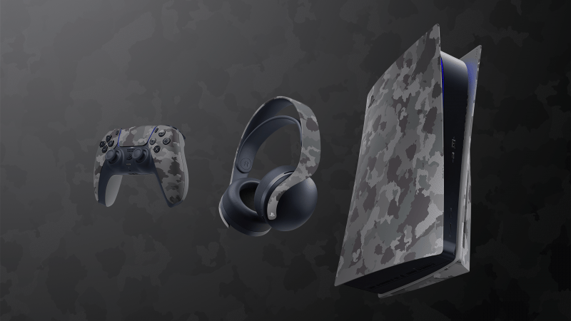 La collection Gray Camouflage rejoint la liste des accessoires PS5 dès l’automne