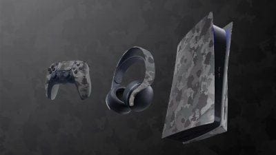 PS5 : la nouvelle collection Gray Camouflage avec une DualSense, un Pulse 3D et une façade dévoilée