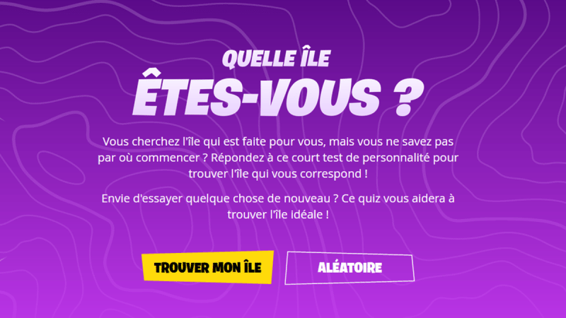 Quiz Fortnite : Quelle île êtes-vous ? Faites le quiz officiel pour savoir !