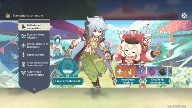 Genshin Impact, ballades et ambroisies : Notre guide de l'événement très généreux de la version 3.1 !