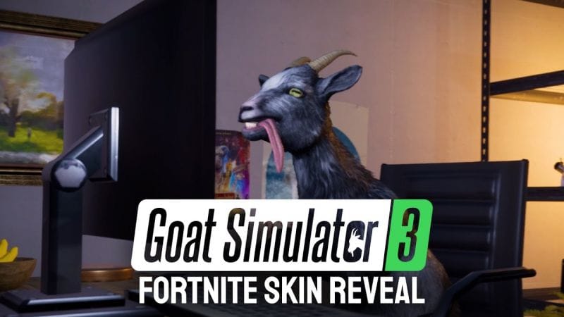 Goat Simulator 3 s'invite dans Fortnite : La chèvre arrive en skin