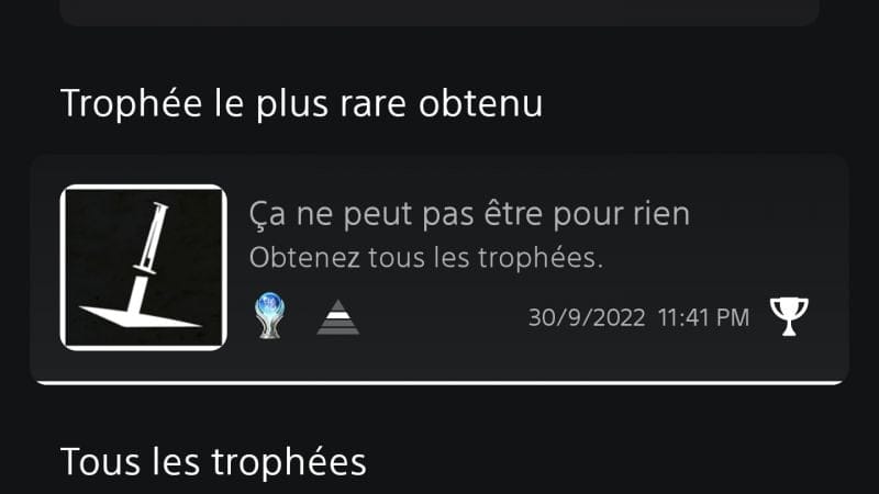 J'ai enfin terminé le jeu .