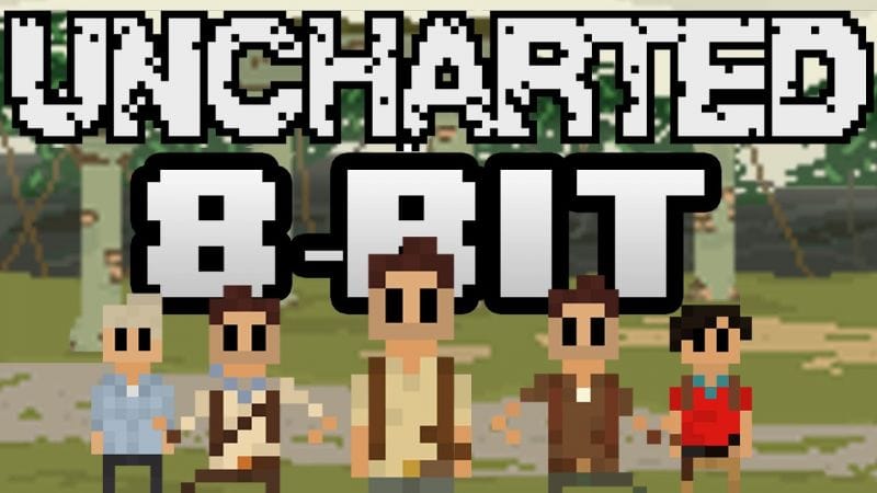 Uncharted Trilogy: 8-Bit Title Screen