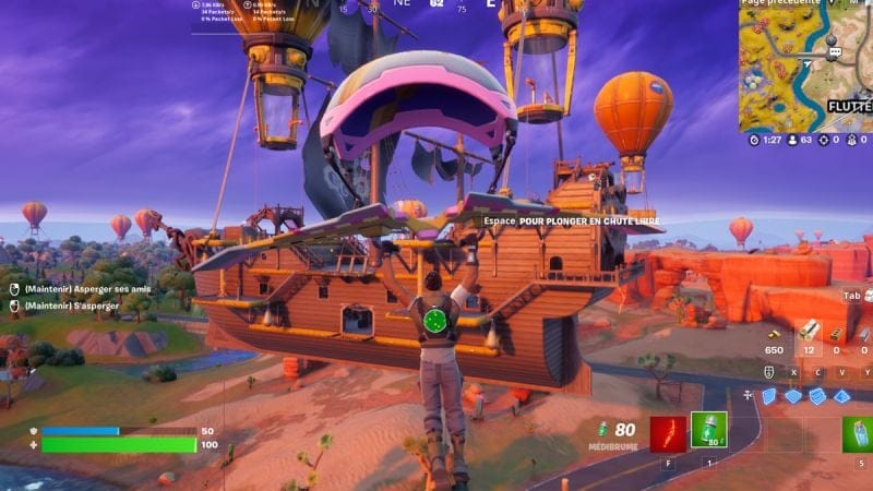 Atterrir au bois flottant sur Fortnite, comment réaliser le défi de la saison 4 du chapitre 3