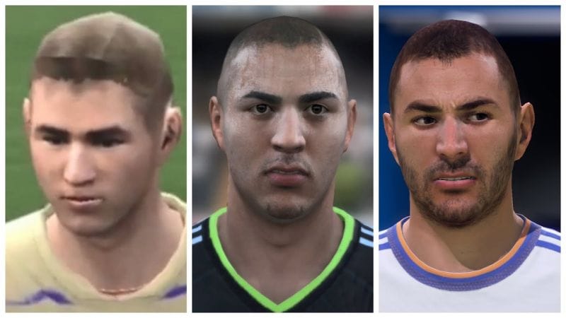 Youpi matin : l'évolution graphique de Benzema de FIFA 06 à FIFA 23