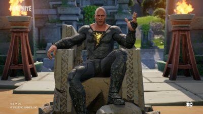 Fortnite : une skin réactive de Black Adam sous les traits de Dwayne Johnson disponible à l'achat