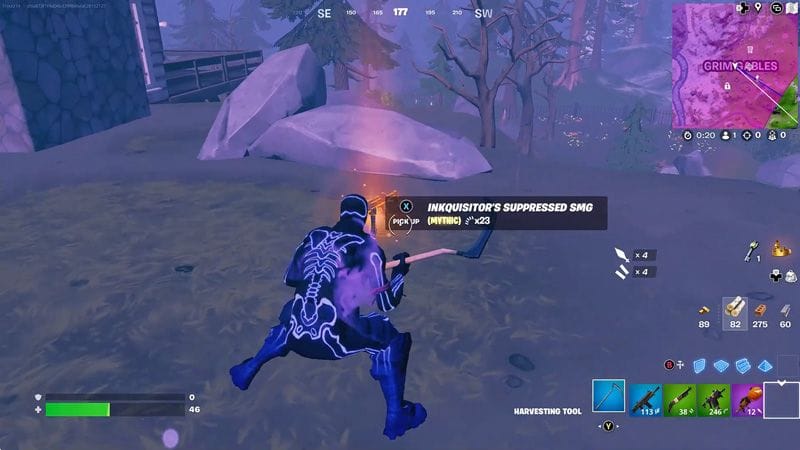 PM à silencieux de l'encrisiteur nouvelle arme mythique, où la trouver dans Fortnite ?