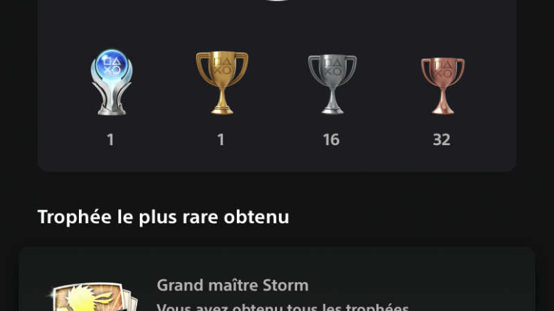 Trophée grand maître Storm