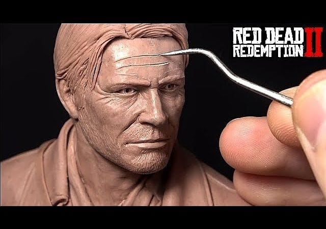 Sculpting Arthur Morgan Riding His Horse | Red Dead Redemption 2 Fan Art Sculpture