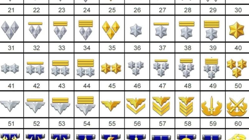 Warface rank