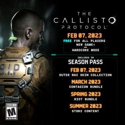 The Callisto Protocol : des modes New Game+ et Hardcore gratuits déjà datés, le calendrier du Season Pass précisé