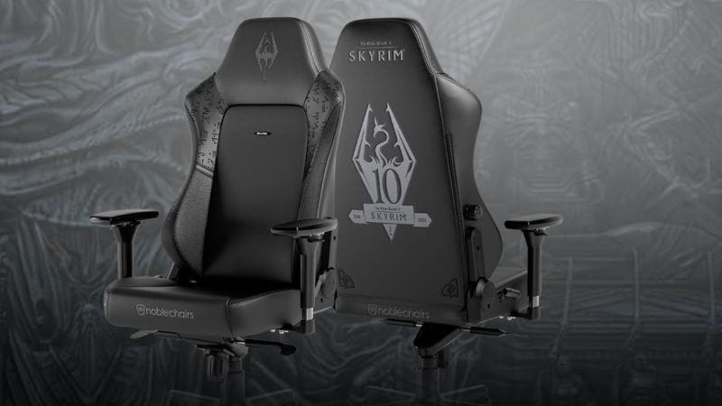 Skyrim : Noblechairs dévoile un siège pour les 10 ans du jeu - Une bonne assise après une flèche dans le genou.