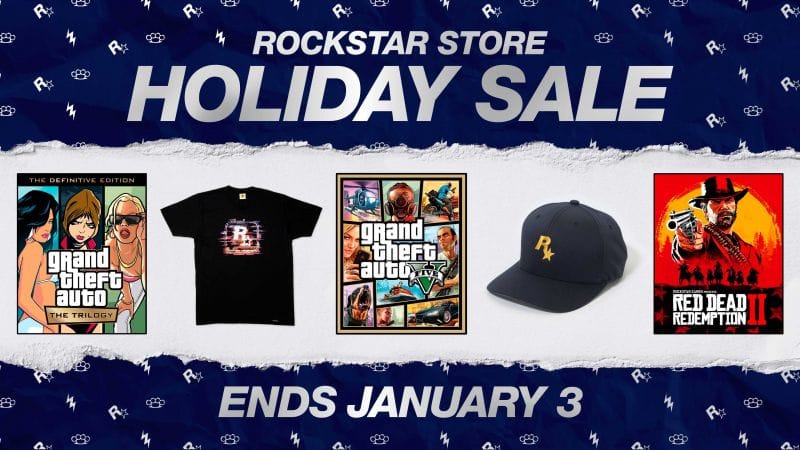 Promotions de fin d'année de la boutique Rockstar jusqu'au 3 janvier - Rockstar Games