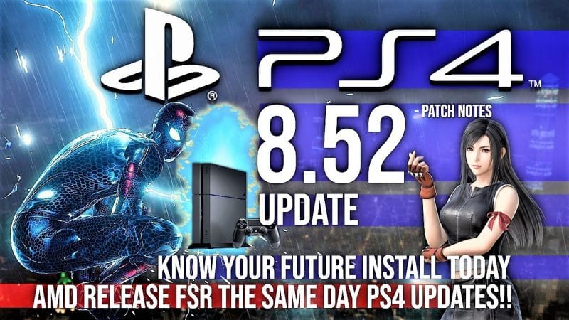 New PlayStation 4 Update 8.52 firmware FSR?! 🎮 PS4 System Software Gaming News 2021