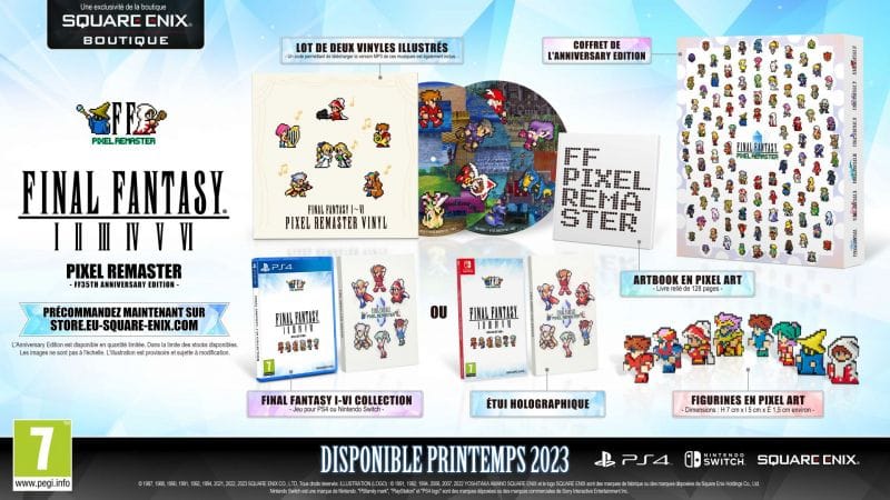 La compilation Final Fantasy Pixel Remaster arrive sur PS4 et Switch avec un collector au prix exorbitant