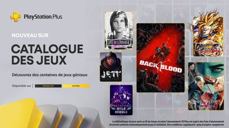PlayStation Plus Extra - Janvier 2023 - Back 4 Blood, DMC5: Special Edition, Just Cause 4, etc.