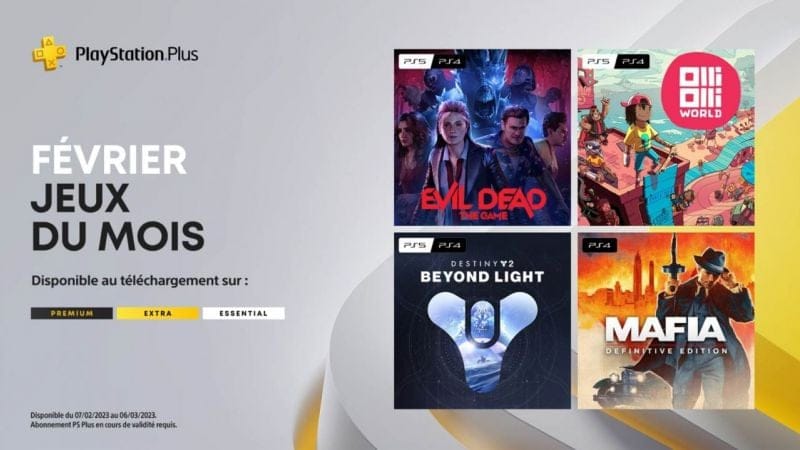 PS Plus : Les jeux mensuels de février 2023 !