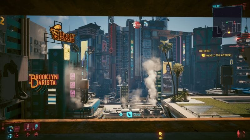 Cyberpunk 2077 on the PS4