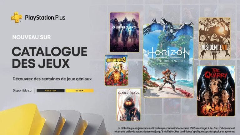 PlayStation Plus Extra et Premium : Horizon Forbidden West, The Quarry... les dernières nouveautés à ne pas manquer !