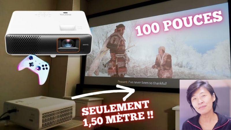 Un écran 100 pouces avec  1,5m de recul ! Essai en détail du vidéoprojecteur gaming BenQ TH690ST