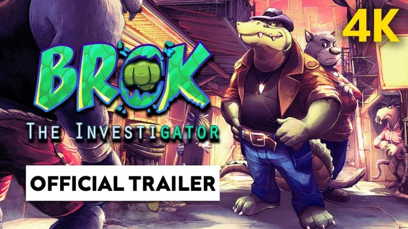 BROK The InvestiGator : un jeu FRANÇAIS très stylisé 🐊 Official 4K Trailer