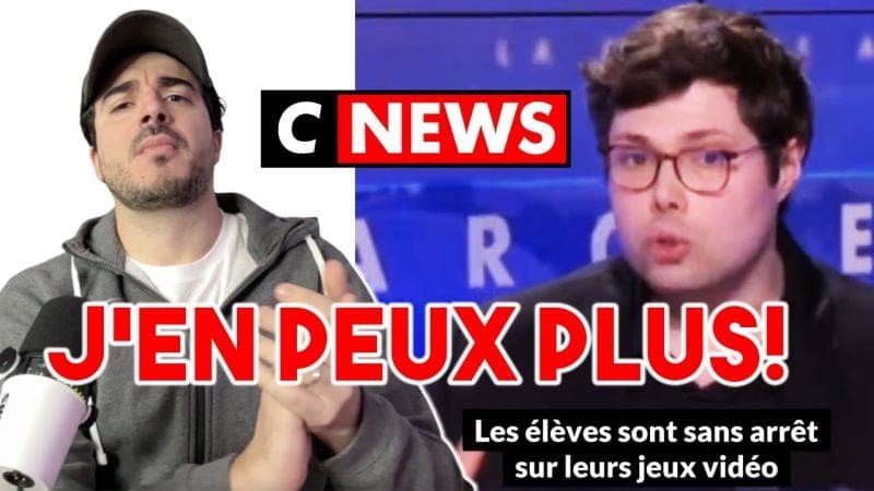 Il ACCUSE le Jeu vidéo sur CNEWS! J'en peux plus de ces discours DÉBILES!