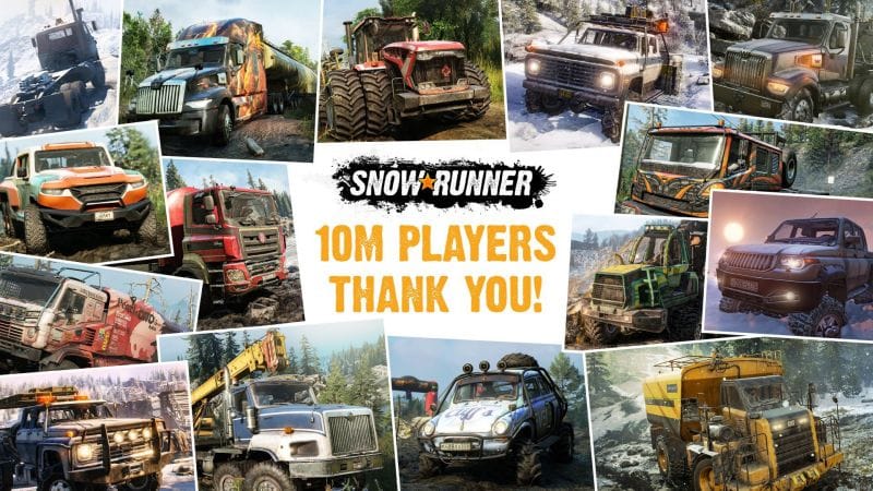 SnowRunner compte plus de 10 millions de camionneurs