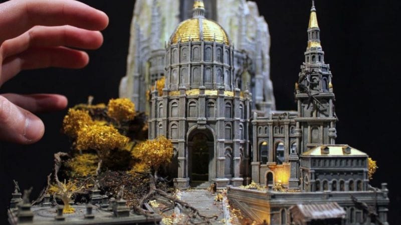 Ce fan d'Elden ring recrée un décor du jeu avec du papier