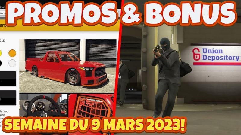 PROMOS & BONUS DU 9 AU 15 MARS 2023 SUR GTA ONLINE!