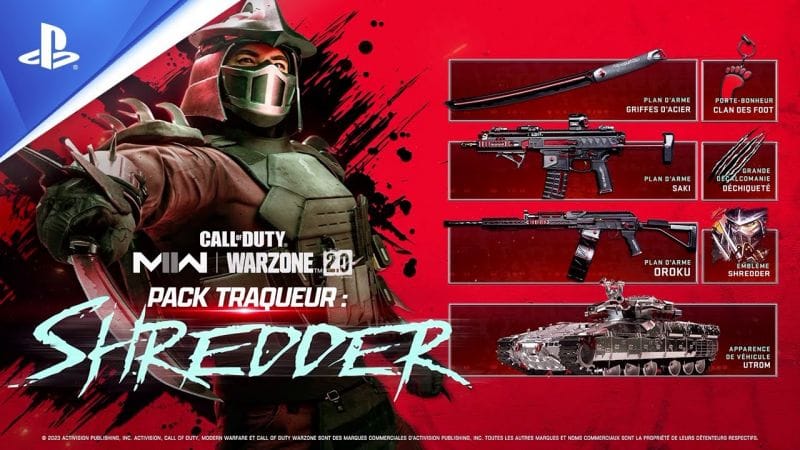 Call of Duty: Modern Warfare II & Warzone 2.0 - Trailer du pack traqueur : Shredder | PS5, PS4