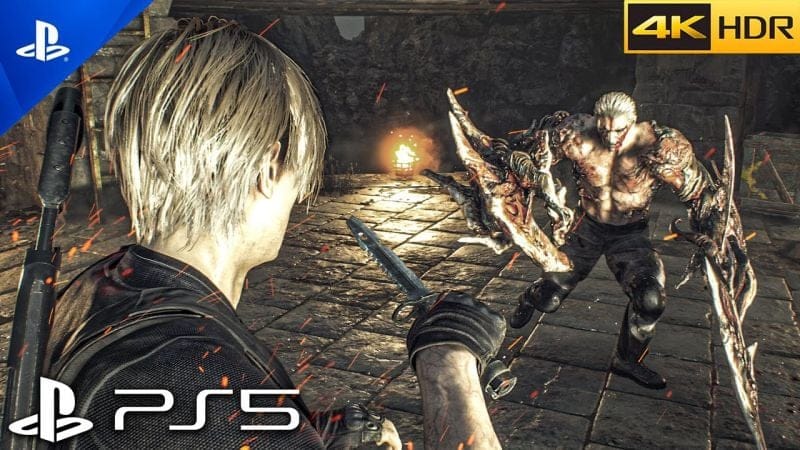 (PS5) KRAUSER VS LEON EPIC BOSS FIGHT | ULTRA Graphics Gameplay [4K 60FPS HDR]Resident Evil 4 Remake