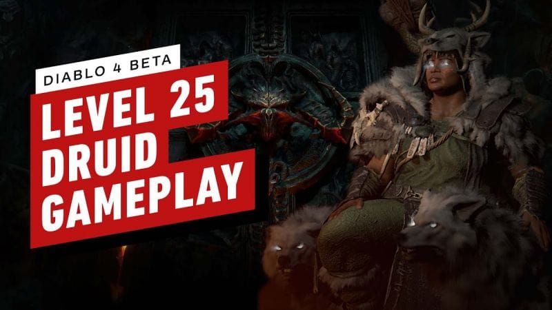 Diablo 4 Beta Gameplay - Level 25 Druid Dungeon Gameplay