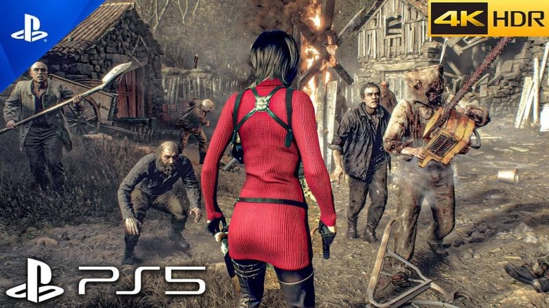 Resident Evil 4 Remake ADA WONG VS VILLAGERS | Realistic ULTRA Graphics Gameplay [4K 60FPS HDR]