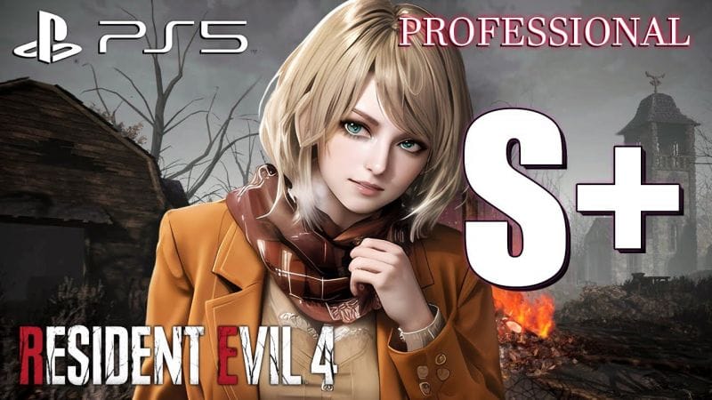 Resident Evil 4 Remake S+ Professional  Speedrun Walkthrough (New Game) PS5