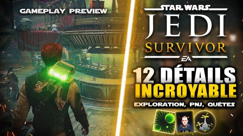 Star Wars Jedi Survivor : 12 Nouveaux Détails INCROYABLE 🔥 (Gameplay Preview) Exploration, PNJ, ...