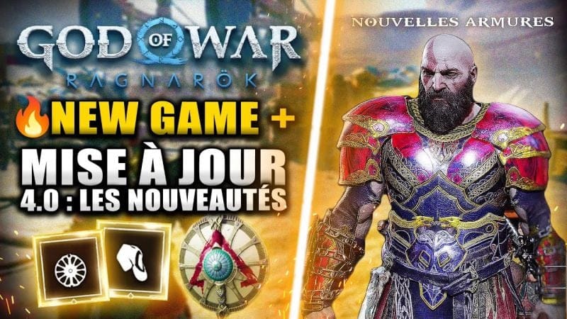 God Of War Ragnarök : Le New Game + ENFIN LÀ 🔥 MAJ 4.0 : Armures, Difficulté, Nouveautés, ...