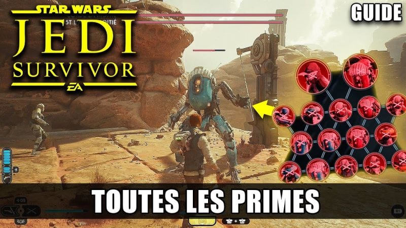 Star Wars Jedi Survivor : Toutes les PRIMES de CAIJ (Emplacements) GUIDE Dans le Ring avec Caij 🏆