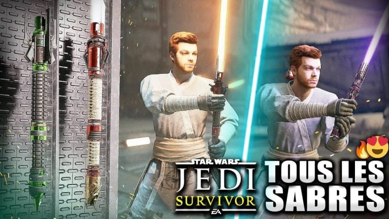 Star Wars Jedi Survivor : Tous les SABRE LASER 😍🔥 (Vitrine & Emplacements)
