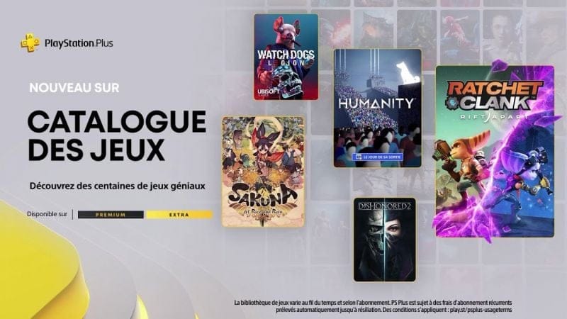 PlayStation Plus Extra - Mai 2023 - Ratchet & Clank: Rift Apart, Humanity, Watch Dogs: Legion, etc.