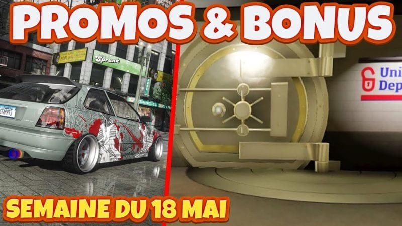 PROMOS & BONUS DU 18 AU 24 MAI 2023 SUR GTA ONLINE!