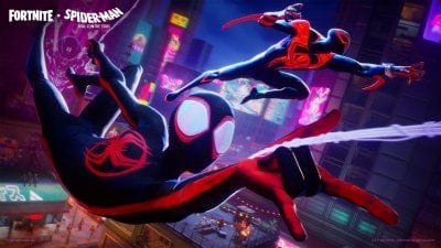 Fortnite : les skins de Spider-Man 2099 et Miles Morales d'Across the Spider-Verse disponibles et introduites en vidéo