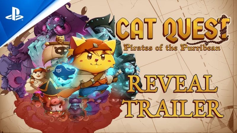 Cat Quest: Pirates of the Purribean - Reveal Trailer | PS5 & PS4 Games