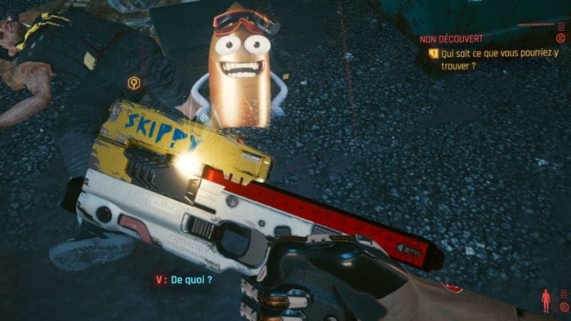 Arme Cyberpunk 2077 : Comment obtenir Skippy, le meilleur pistolet